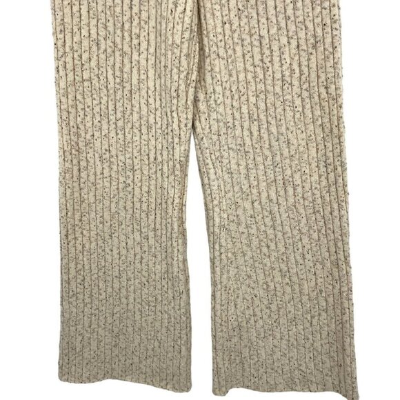 Heartloom Nakita Knit Pant Women's L Taupe OatmealWide Leg Drawstring Lounge - Picture 3 of 9